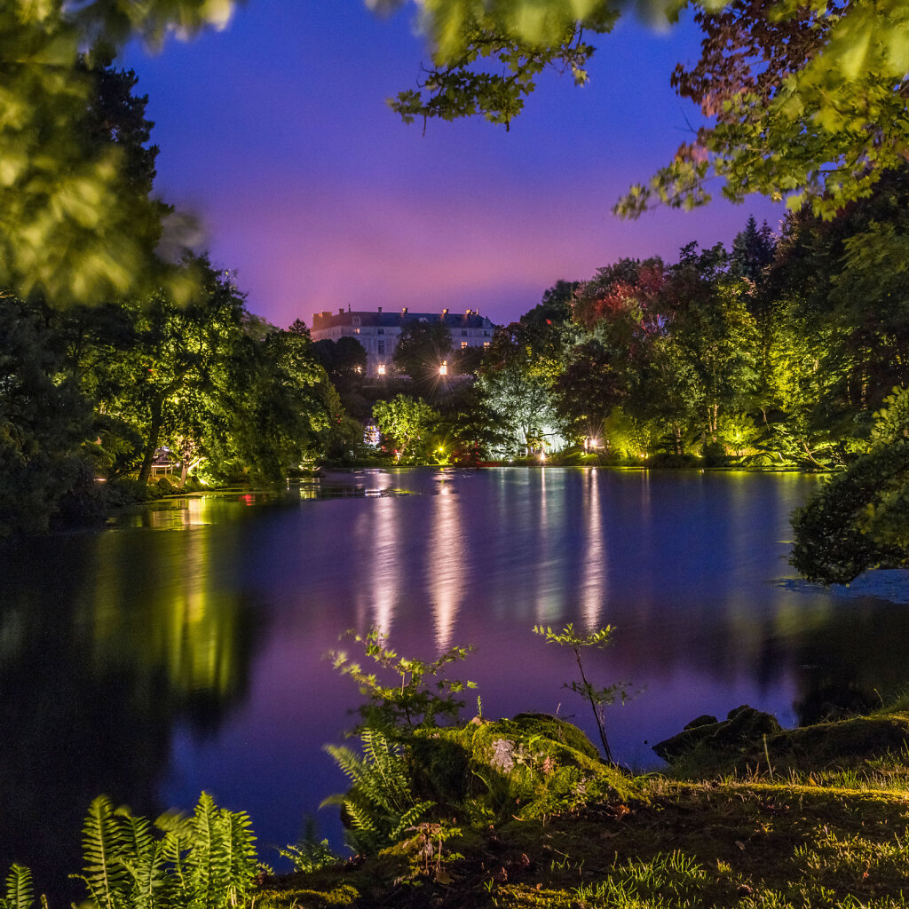 Blick zum Schloss Colbert